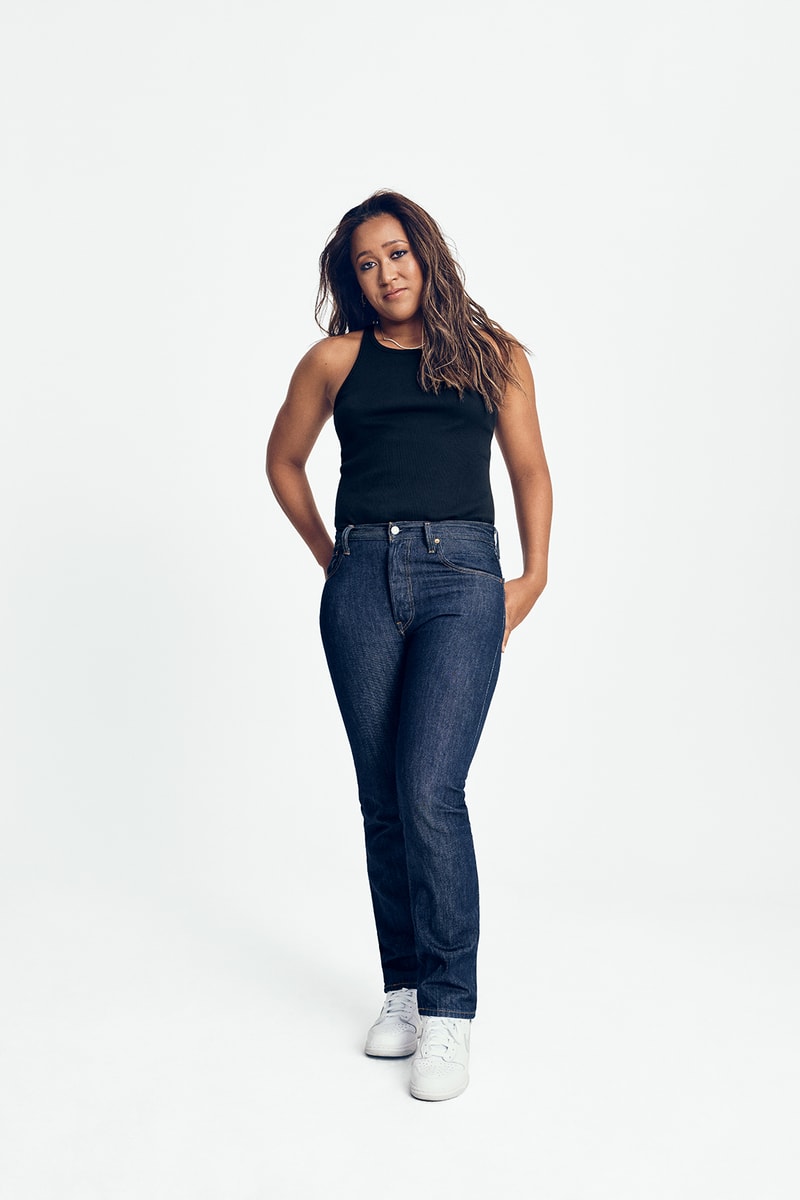 Levi's 501 Originals Jeans Campaign Naomi Osaka Tank Top Shoes