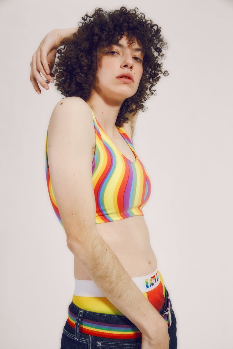 levis pride lgbtqia collection all pronouns love sports bra