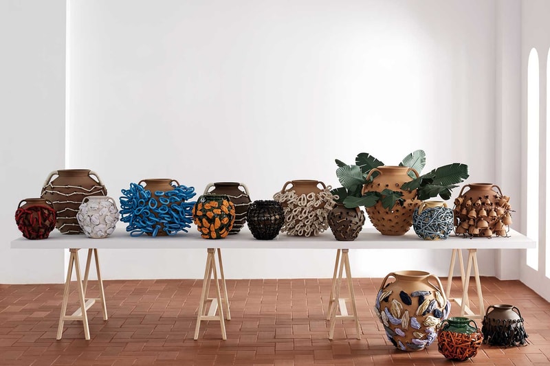 loewe sotheby weaves handbags collaboration accessories flowers 