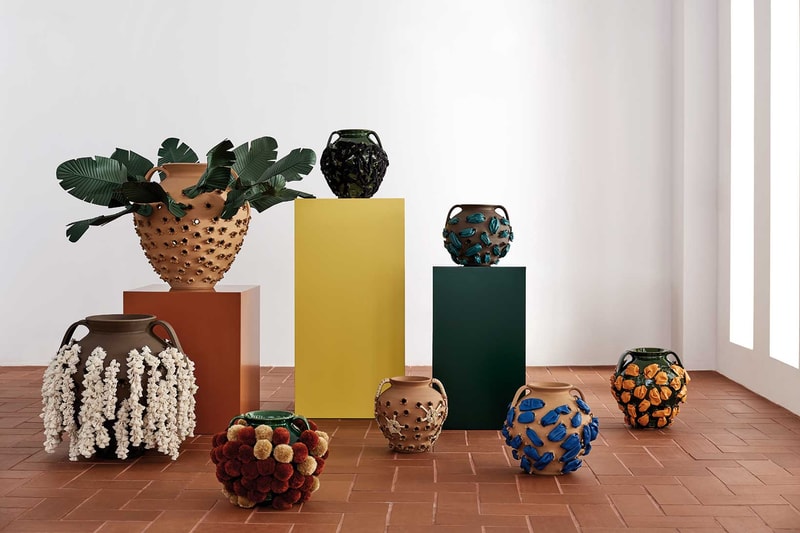 loewe sotheby weaves handbags collaboration accessories flowers 