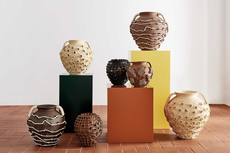 loewe sotheby weaves handbags collaboration accessories flowers 
