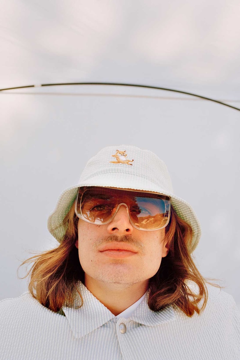 maison kitsune helinox chillax fox heart of summer collaboration bucket hat shades