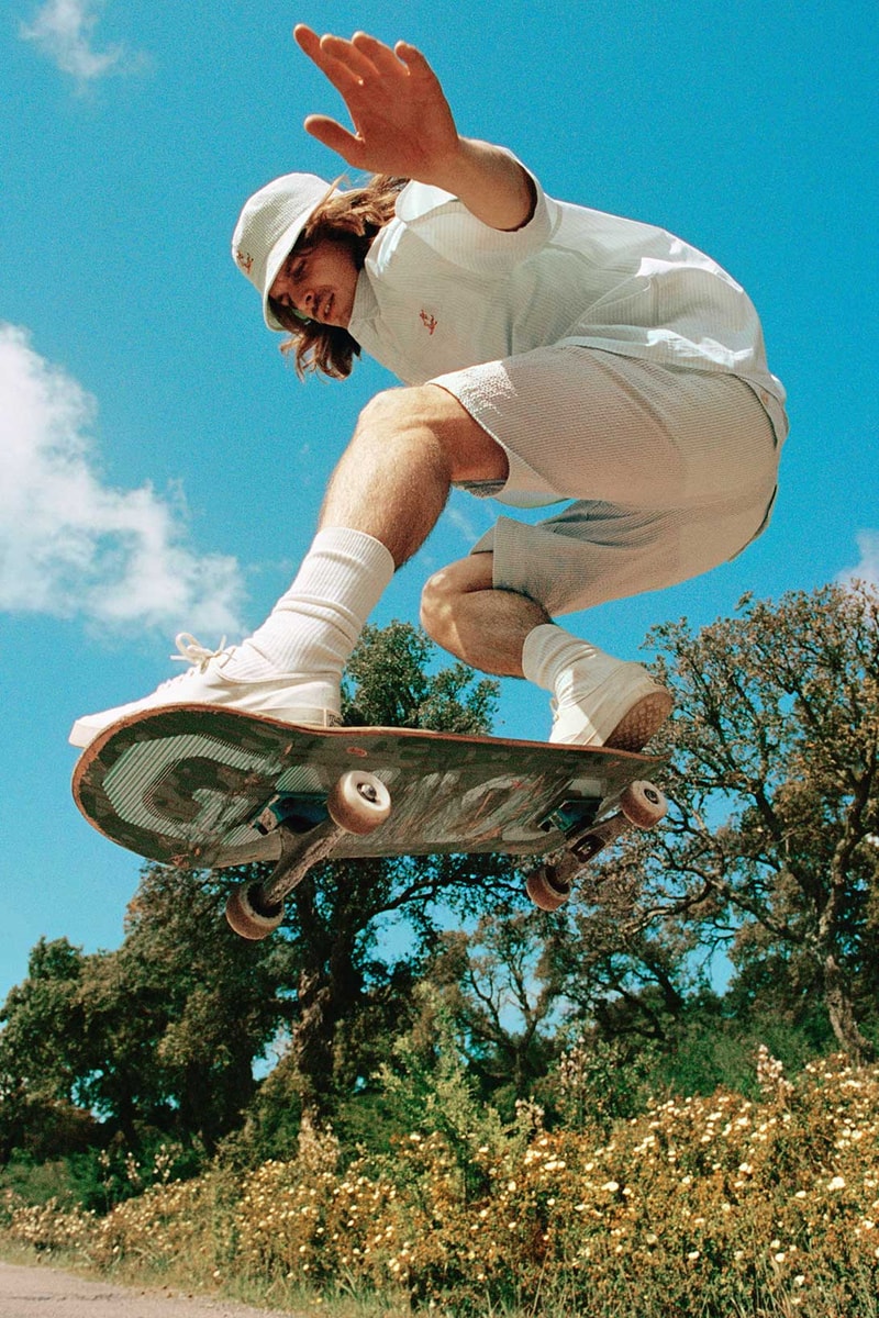 maison kitsune helinox chillax fox heart of summer collaboration shorts shirts bucket hat skateboard