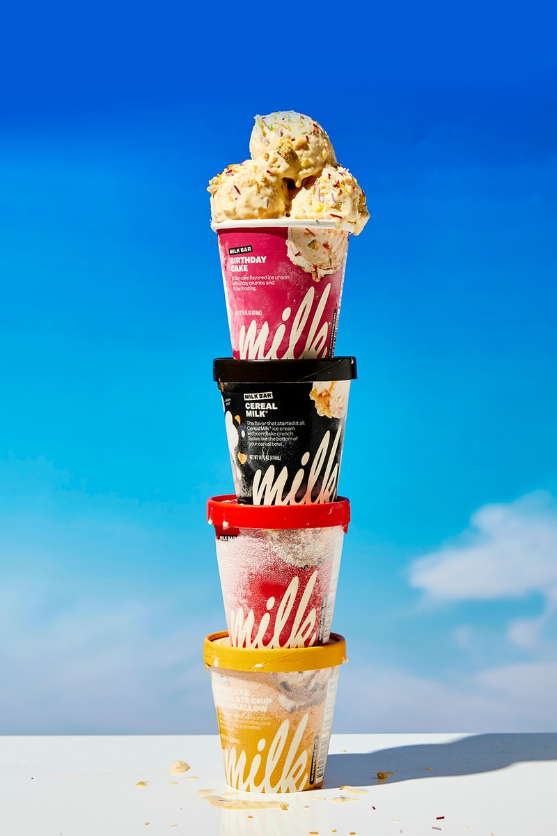 Milk Bar Ice Cream Pints Birthday Cake Cereal Milk Cornflake Chocolate Chip Marshmallow Pie Dessert