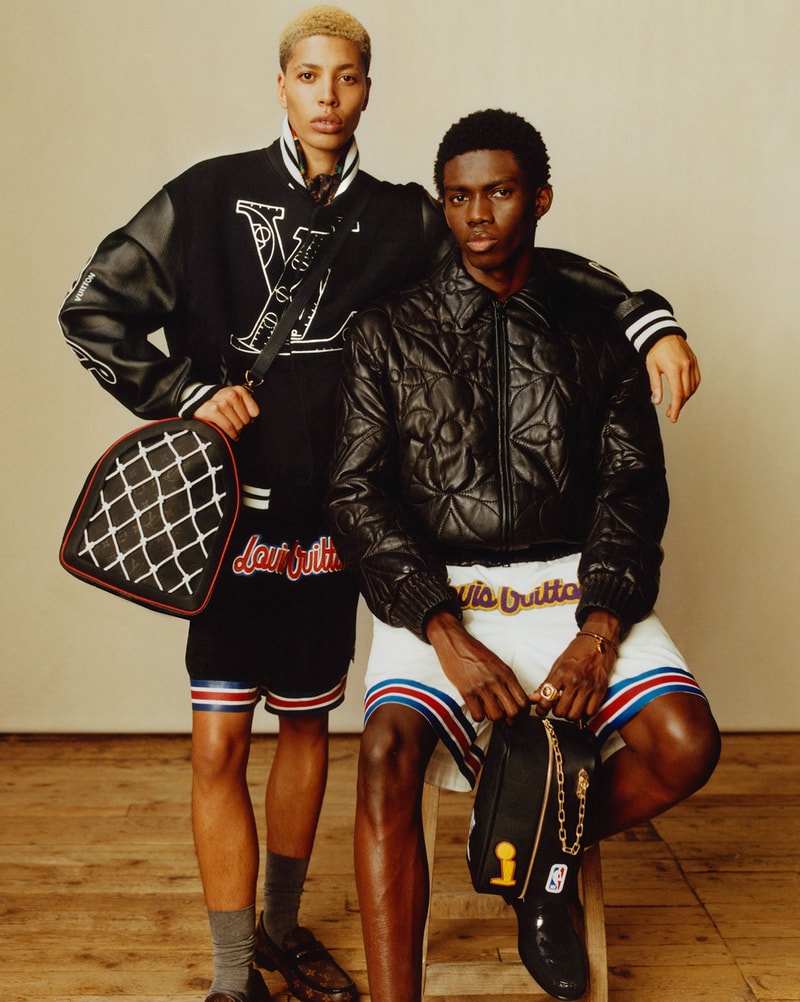 louis vuitton nba pre fall collaboration capsule keepall bag shorts varsity jacket