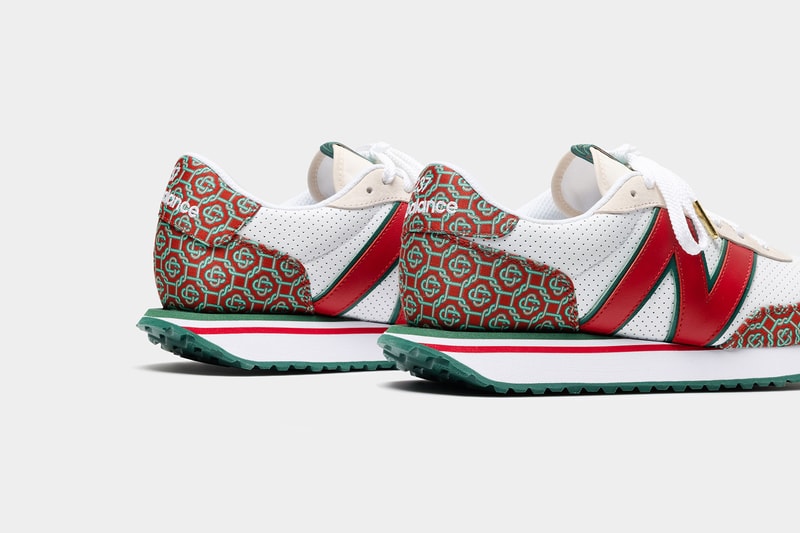 new balance casablanca collaboration sneakers 237 heel pattern monogram