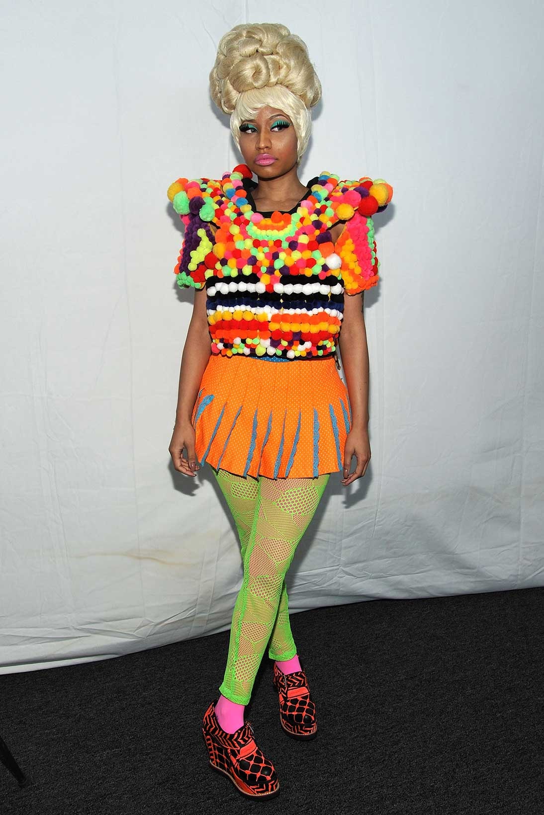 Nicki Minaj Grammys Met Gala MTV VMAs Versace Oscar de la Renta Pamela Rolland  Amato Couture