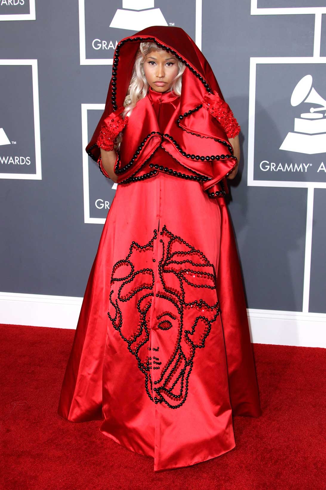 Nicki Minaj Grammys Met Gala MTV VMAs Versace Oscar de la Renta Pamela Rolland  Amato Couture