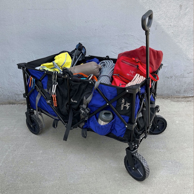 nicole mclaughlin arcteryx design ambassador upcycled mini cart