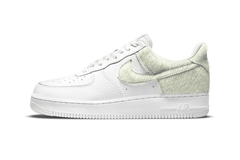 Nike Air Force 1 Low Photon Dust "Pony" Hair Finish White Sneaker