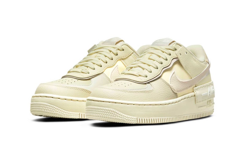 nike air force 1 af1 shadow womens sneakers coconut milk cream white colorway footwear shoes kicks sneakerhead lateral