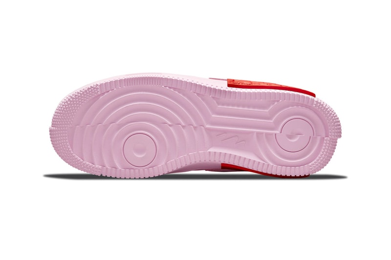 nike air force 1 af1 pink fontanka pastel bottom outsole