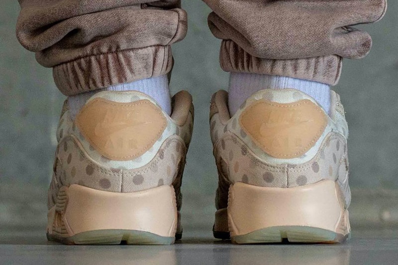 nike air max 90 am90 sneakers venn diagram beige tan polka dot footwear sneakerhead kicks shoes heel
