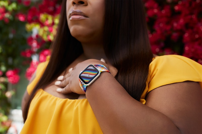 apple watch strap band face pride edition braided solo loop rainbow