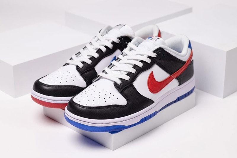 nike dunk low south korea red white blue taegukgi upper laterals swoosh