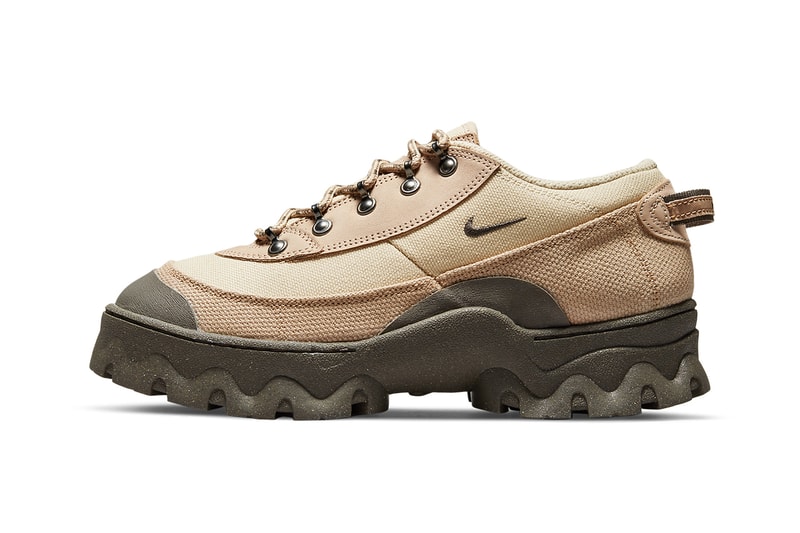 nike sportswear lahar low hemp smoke beige footwear shoes lateral