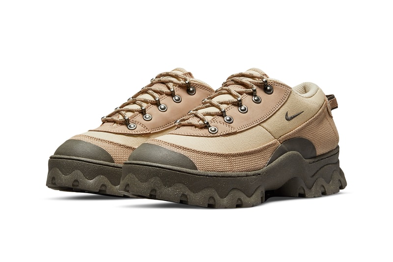nike sportswear lahar low hemp smoke beige footwear shoes lateral
