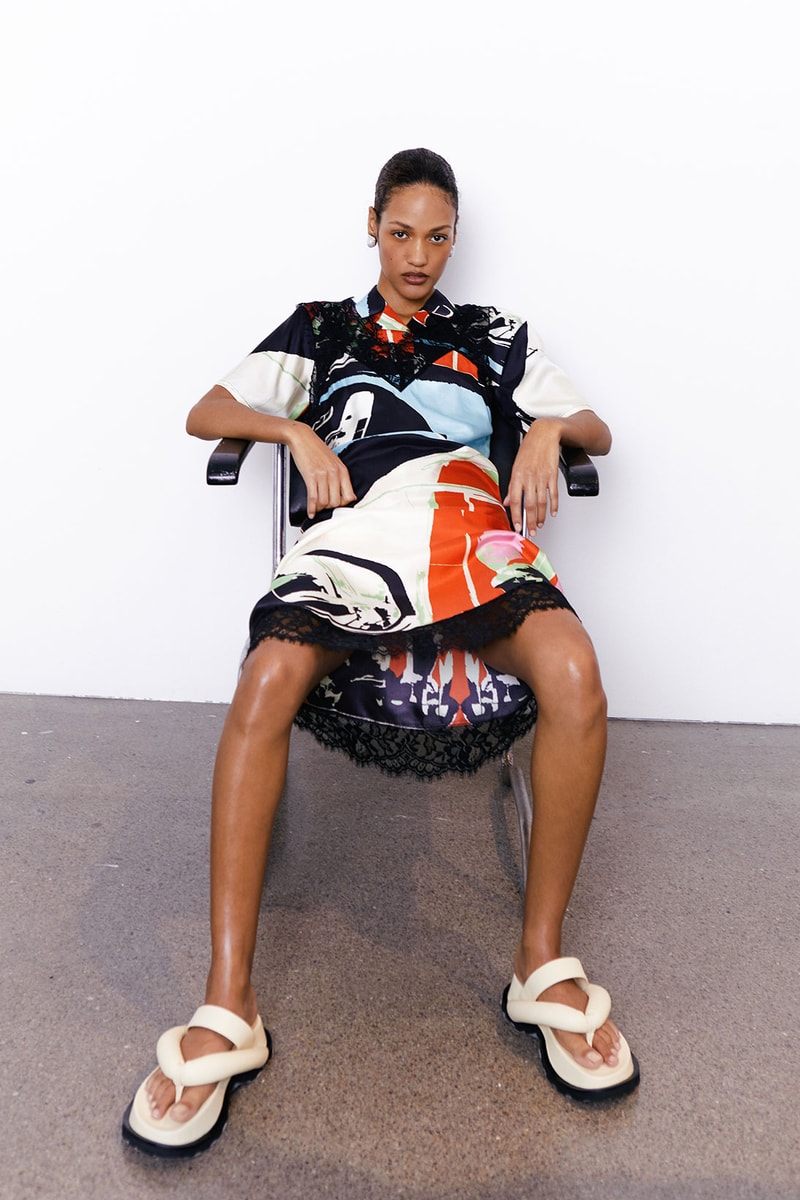 operasport edition 05 collection lookbook pattern print dress sandals