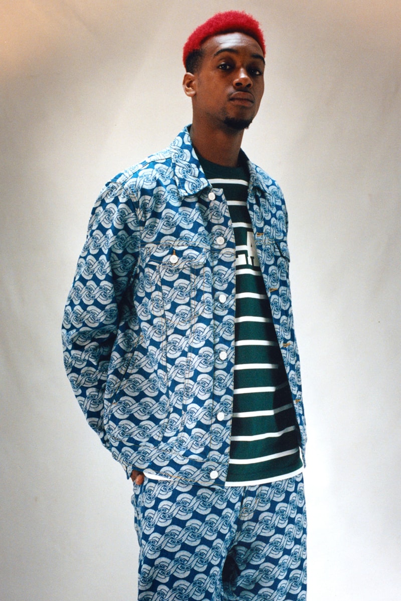 palace skateboards summer 2021 lookbook collection drop monogram denim jacket jeans
