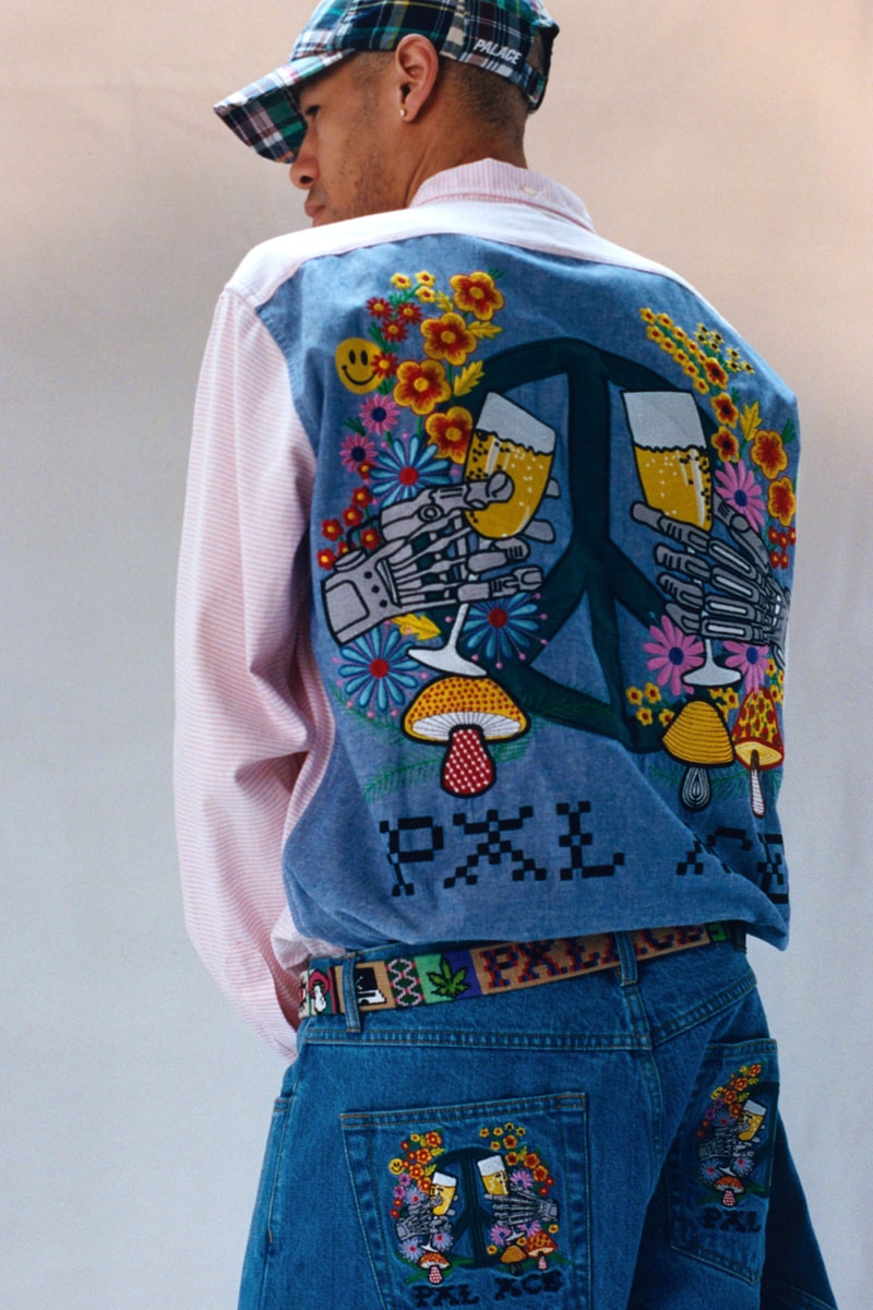 palace skateboards summer 2021 lookbook collection drop denim shirt jeans