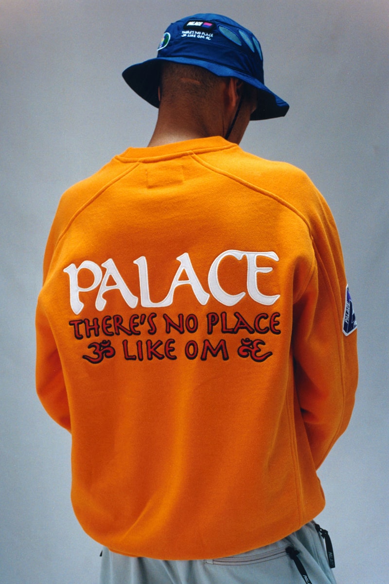 palace skateboards summer 2021 lookbook collection drop logo sweater bucket hat