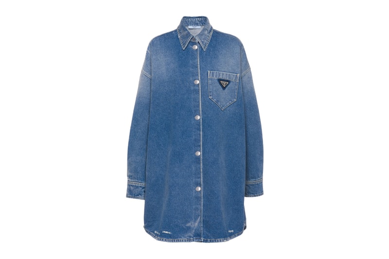 prada spring summer ss21 denim shirt