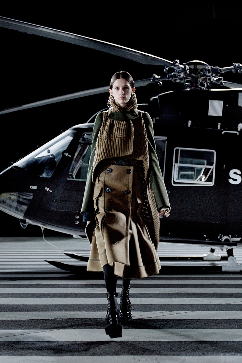 sacai chitose abe womens fall winter collection outerwear jacket