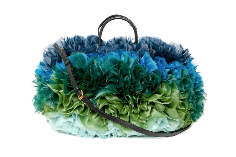sacai tomo koizumi collaboration ruffles large tote bag