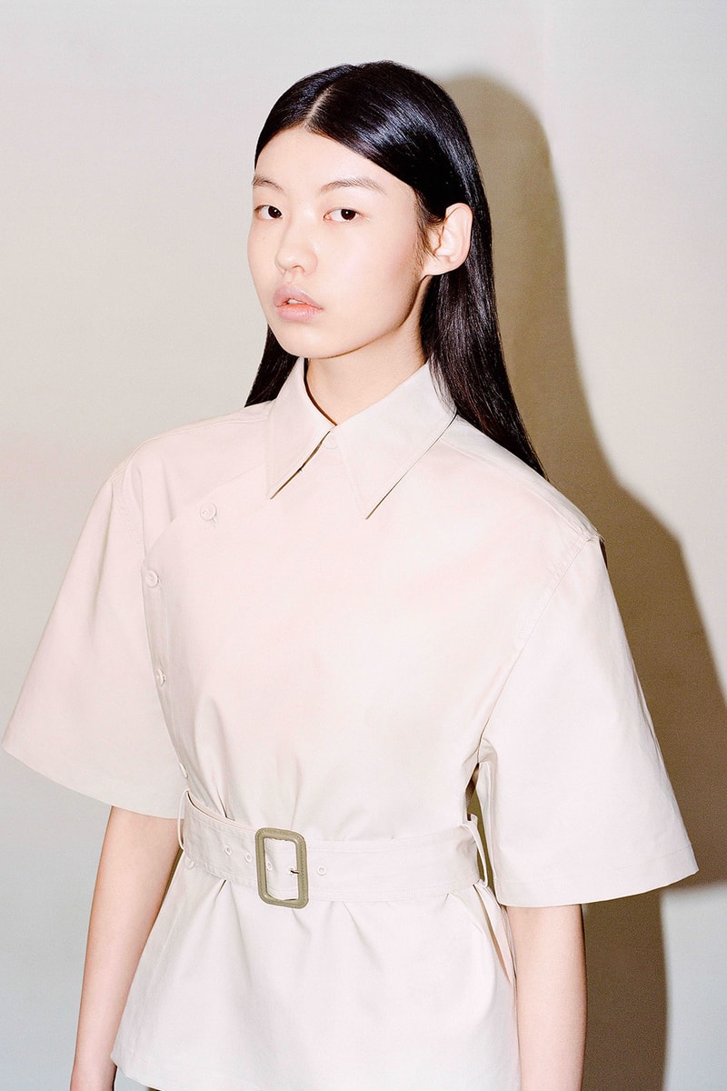 shanghai tang pre-fall 2021 lookbook yuni ahn belt shirt