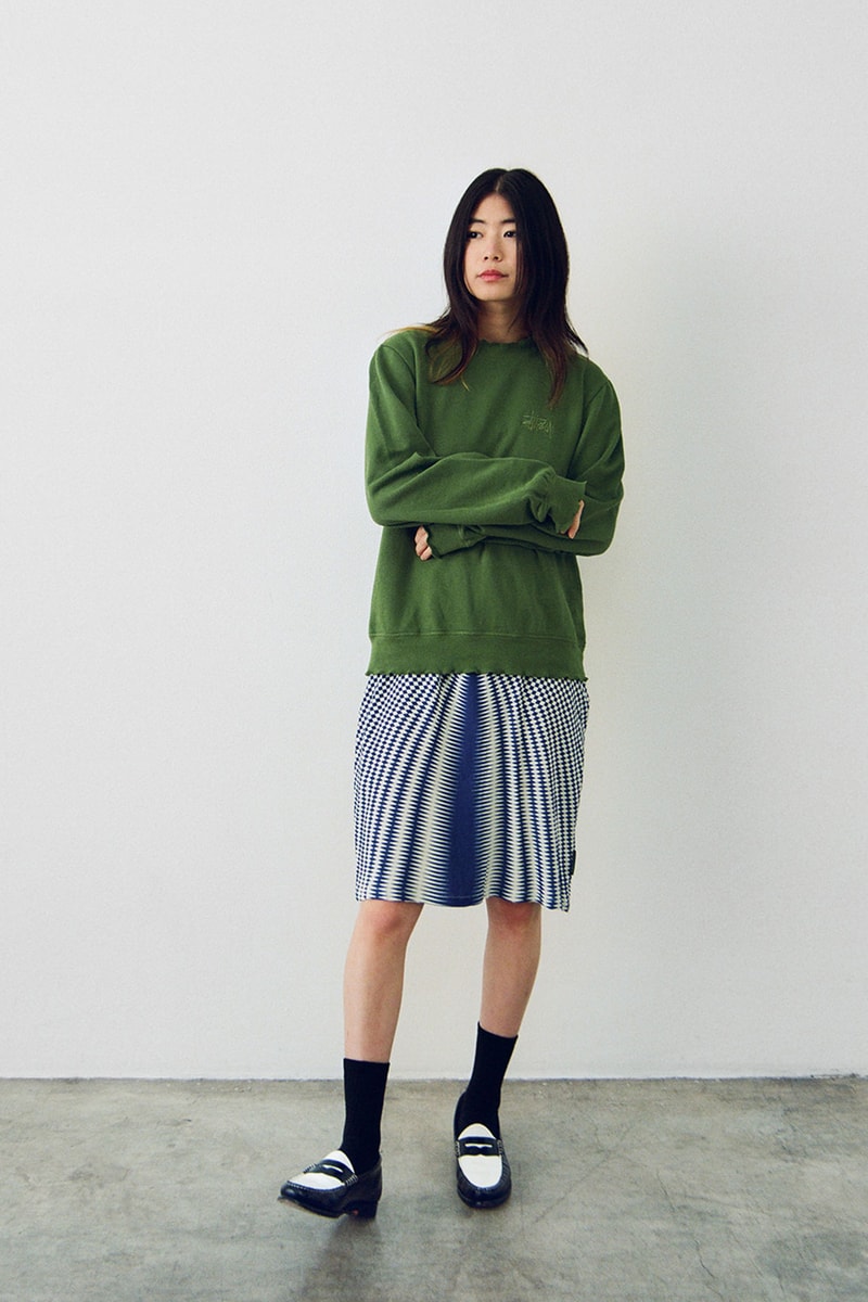 stussy spring summer 2021 ss21 collection lookbook sweater skirt dress