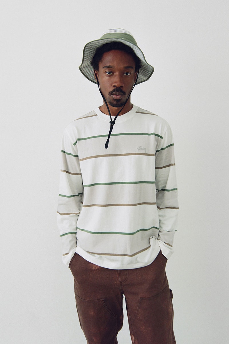 stussy summer collection lookbook sweater vests bucket hats release date info 
