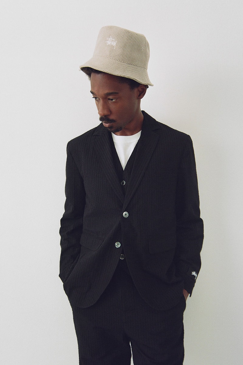 stussy summer collection lookbook sweater vests bucket hats release date info 
