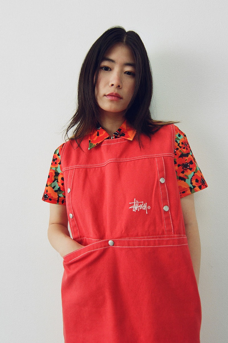 stussy spring summer 2021 ss21 collection lookbook overall dress red