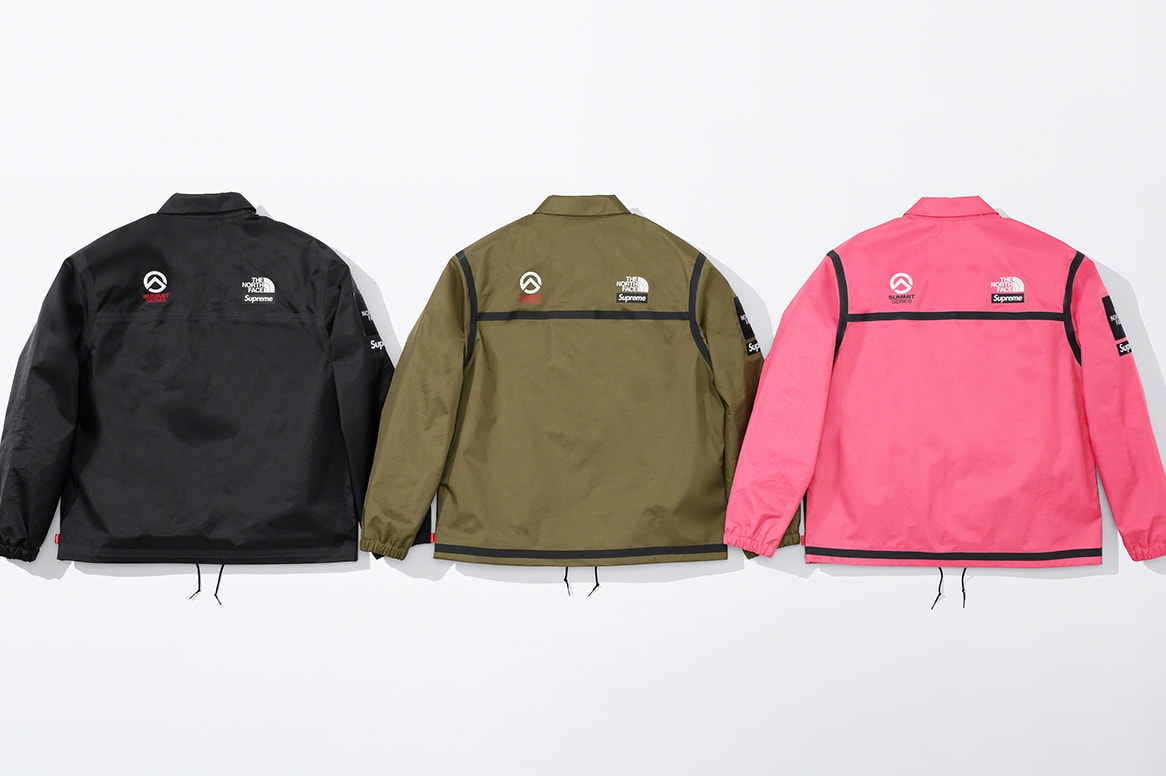 supreme the north face tnf spring collaboration jackets outerwear sweatshirts accessories release date info 