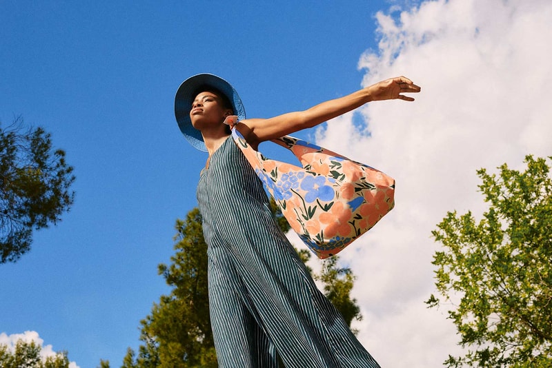 uniqlo marimekko collaboration dress hat bag floral