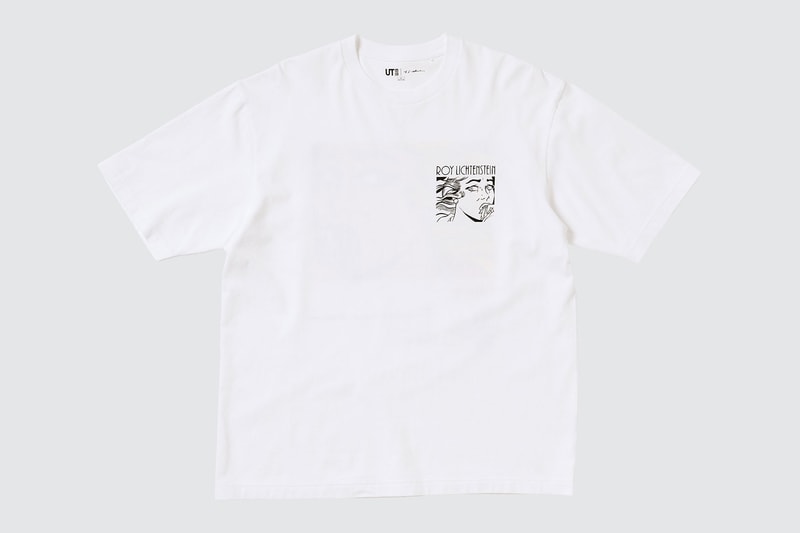 uniqlo ut roy lichtenstein american pop art collaboration t-shirts white mens