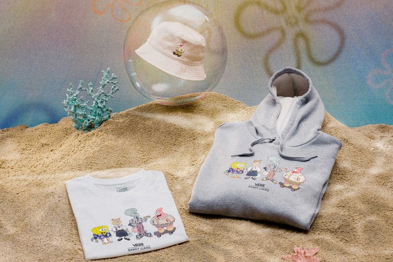 vans sandy liang spongebob squarepants nickelodeon hoodie tee bucket hat collaboration