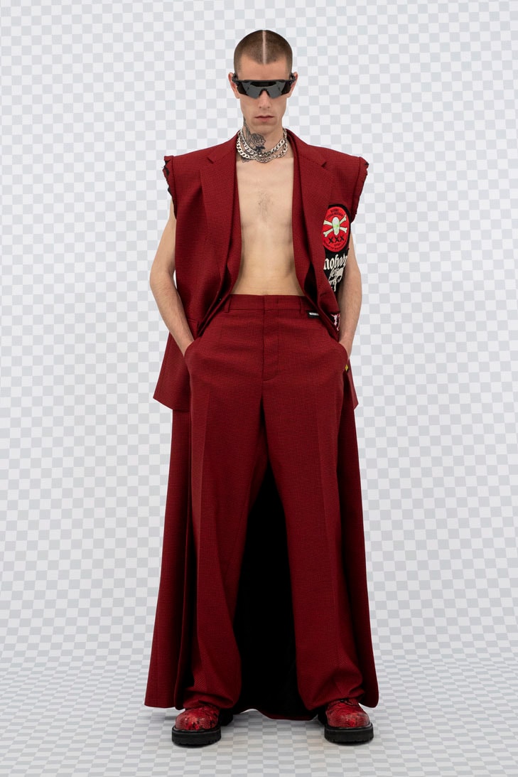 vetements spring summer 2022 collection lookbook guram gvasalia matrix coats dresses 