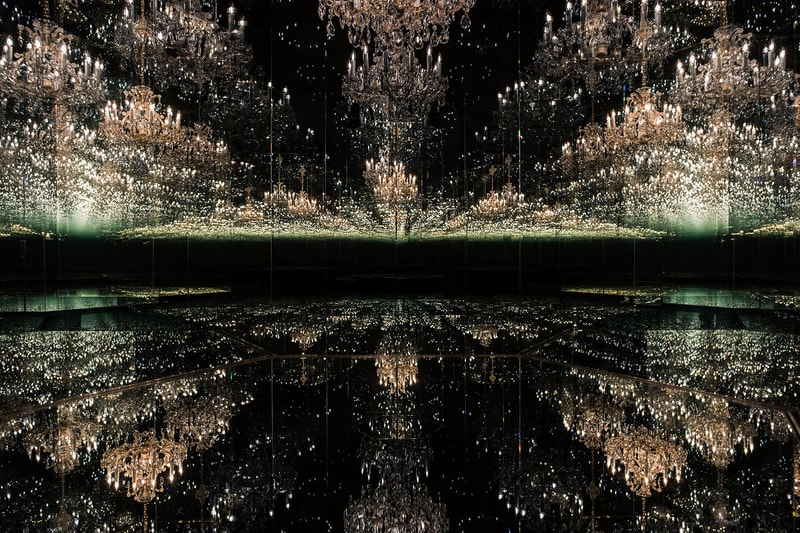 yayoi kusama chandelier of grief tate modern exhibiton inside look