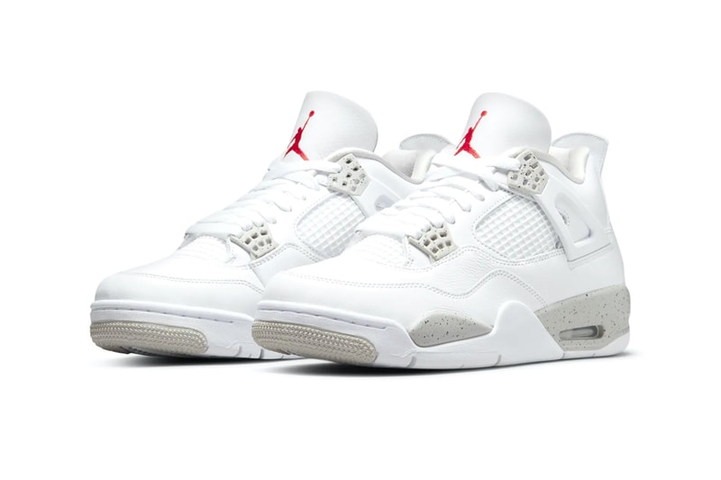 Nike Air Jordan 4 AJ4 Tech White Footwear Shoes Sneakers Kicks