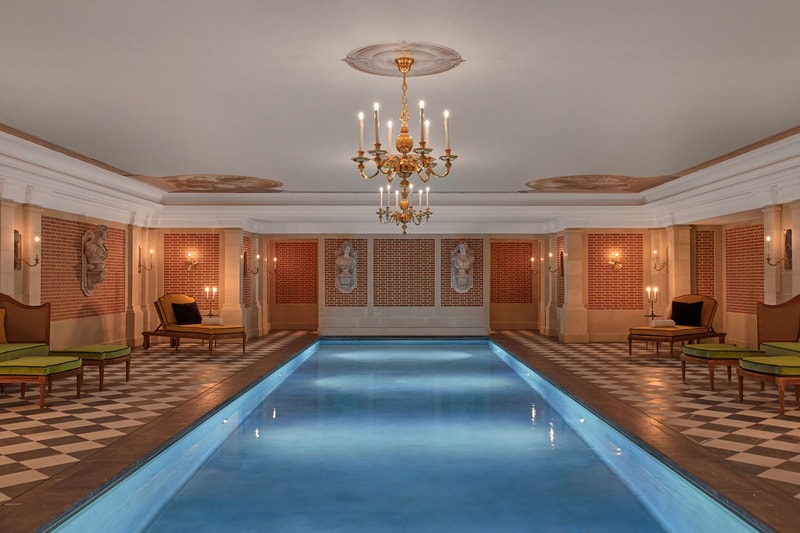 chateau de versailles luxury hotel opening france le grand controle swimming pool