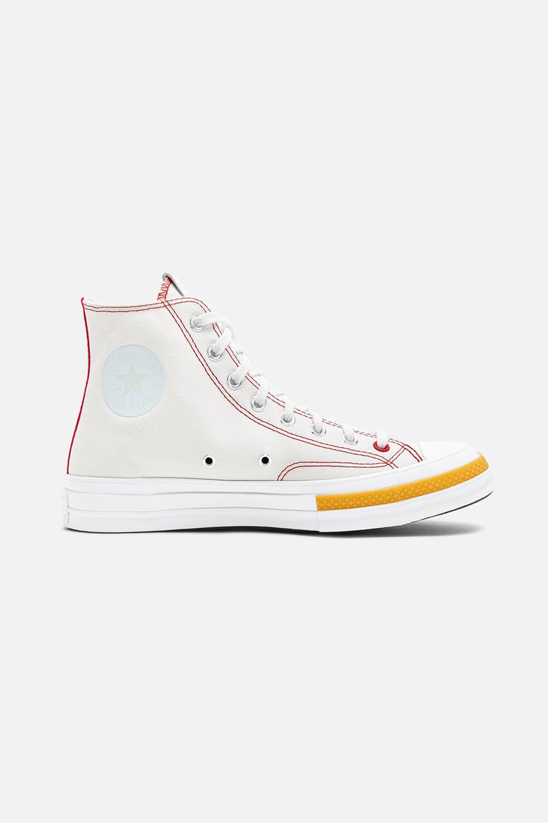 CLOT x Converse Chuck 70 Hi and Ox Collaboration Sneakers Paloma Gray White