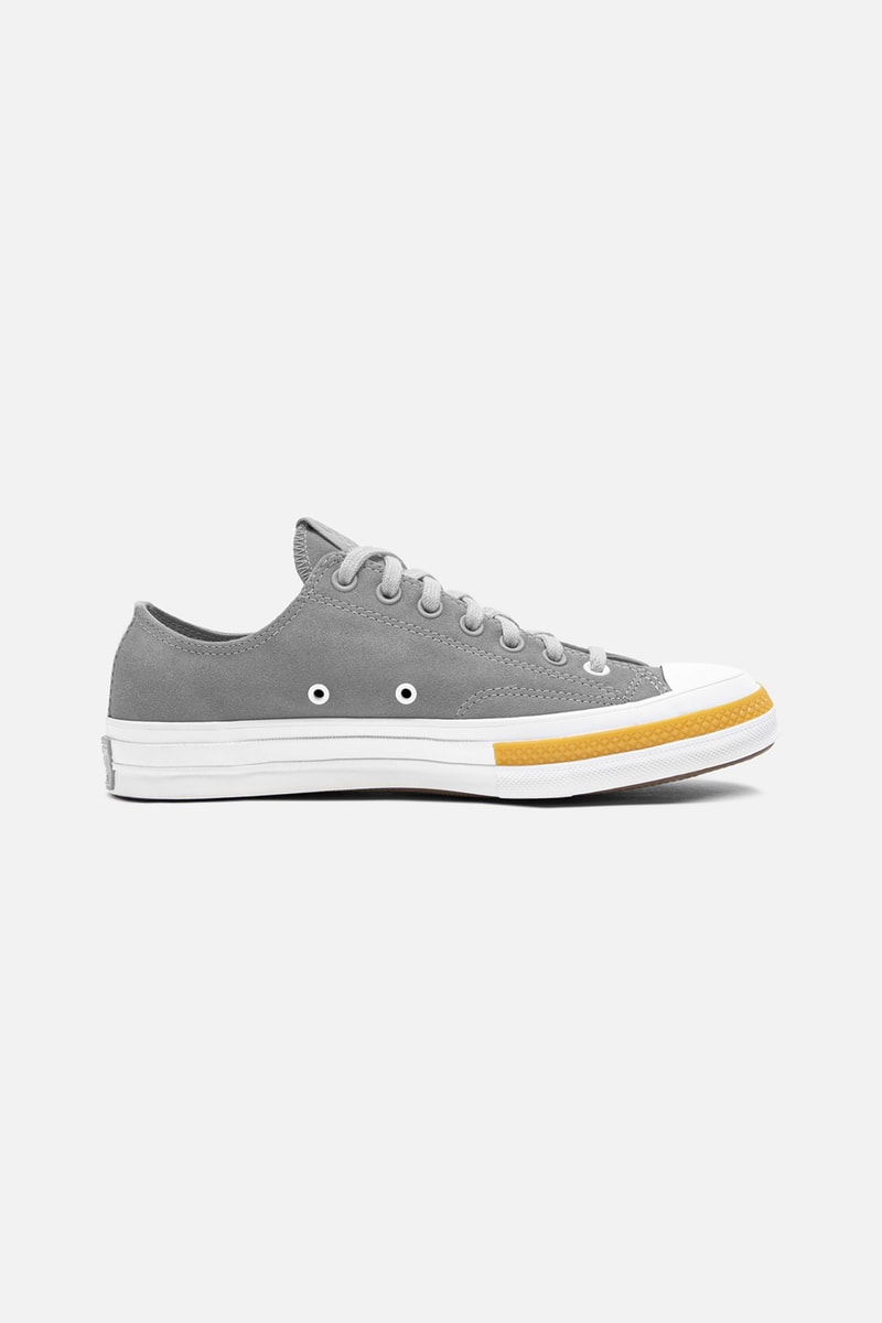CLOT x Converse Chuck 70 Hi and Ox Collaboration Sneakers Paloma Gray White