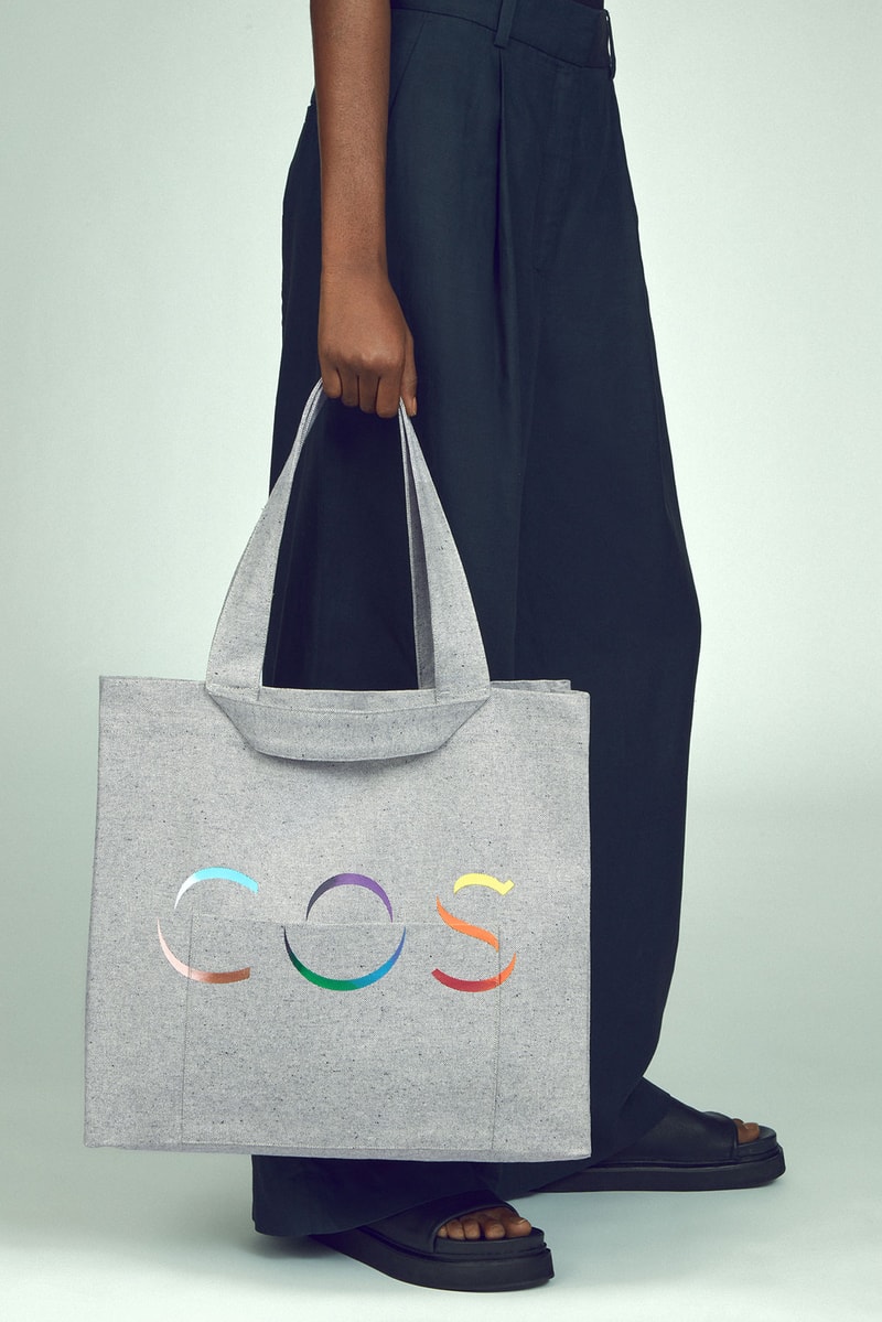 cos pride month 2021 rainbow tote bag