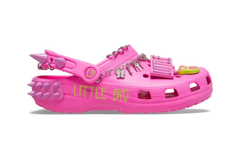 crocs little big classic clog pink collaboration russian punk pop rave group footwear