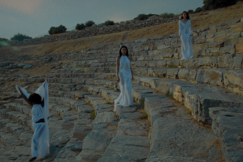 Di Petsa Bridal "Wet Brides" Campaign and Short Film Greek Dresses Weddings