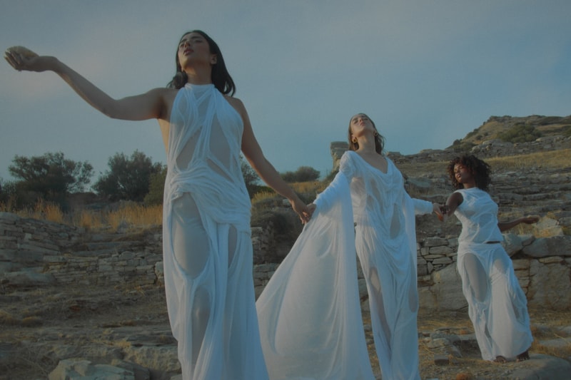 Di Petsa Bridal "Wet Brides" Campaign and Short Film Greek Dresses Weddings