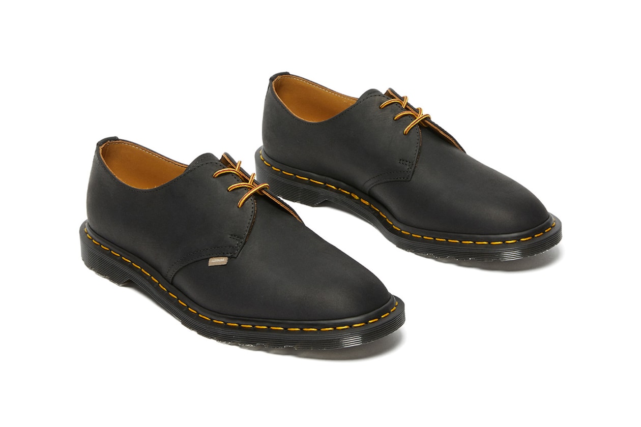 dr martens jjjjound spring summer 2021 collaboration archie ii shoes black brown