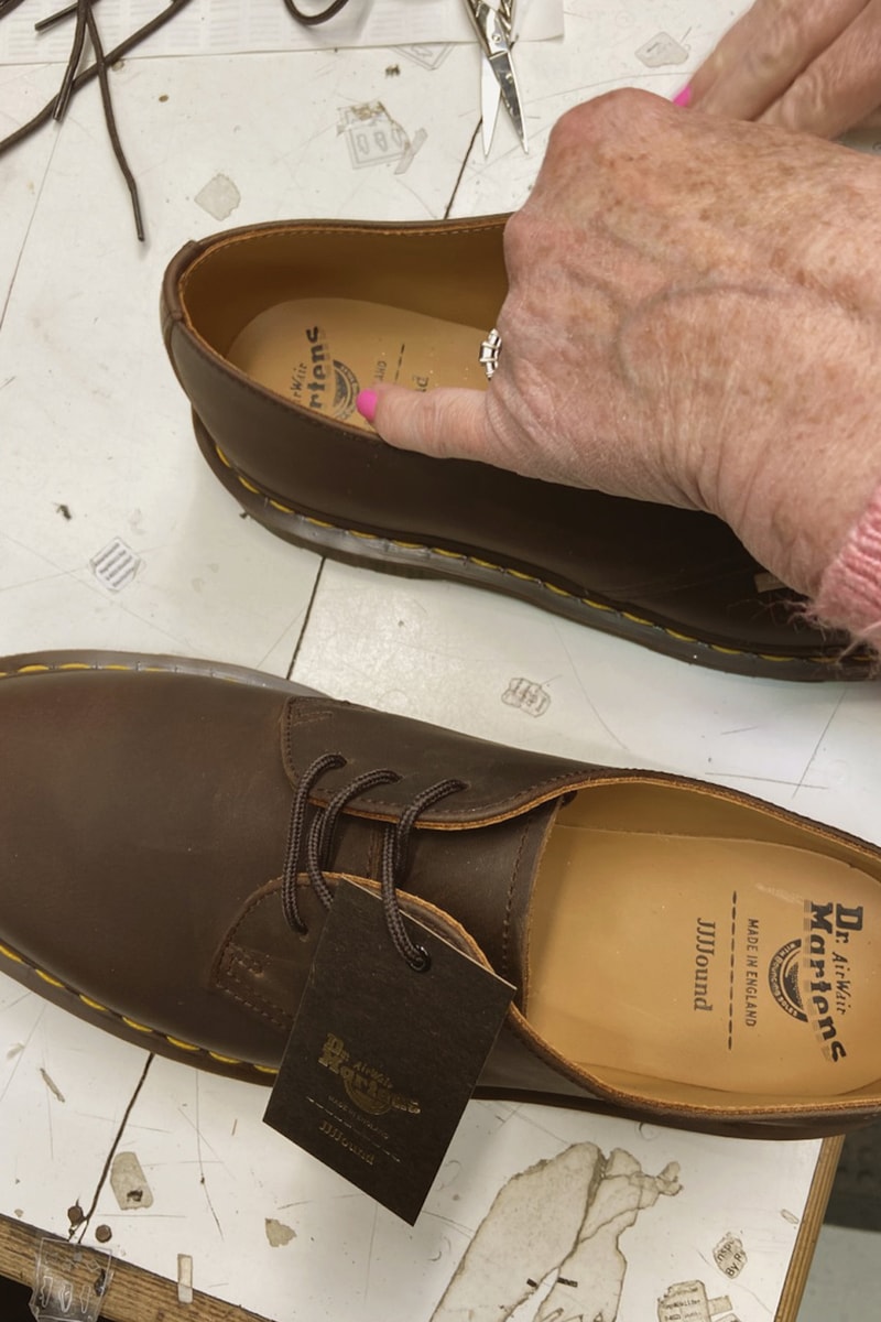 dr martens jjjjound spring summer 2021 collaboration archie ii shoes black brown