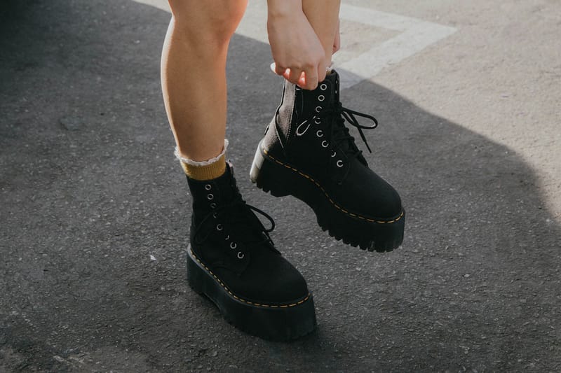 X-Girl x Dr. Martens Co-Design Platform Boots and Sandals